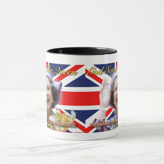 HM Queen Elizabeth II Diamond Jubilee Tasse (Zentrum)
