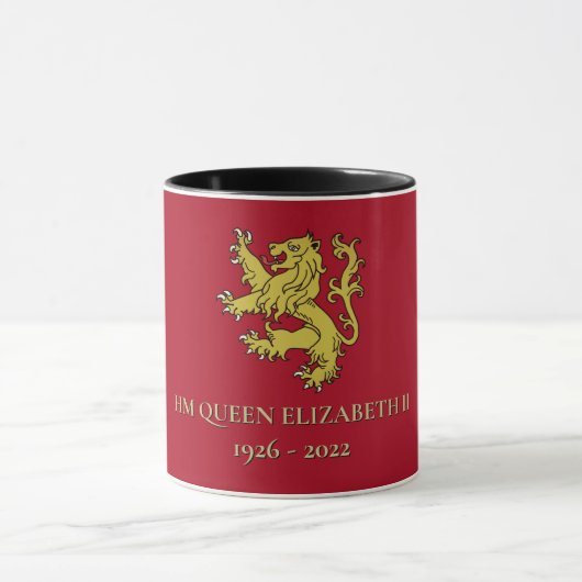 HM Queen Elizabeth II. Gedenkveranstaltung Tasse (Zentrum)