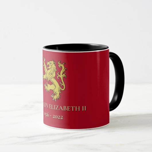 HM Queen Elizabeth II. Gedenkveranstaltung Tasse (VorderseiteRechts)