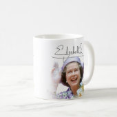 HM Queen Elizabeth II Kaffeetasse (VorderseiteRechts)