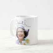 HM Queen Elizabeth II Kaffeetasse (Vorderseite Links)