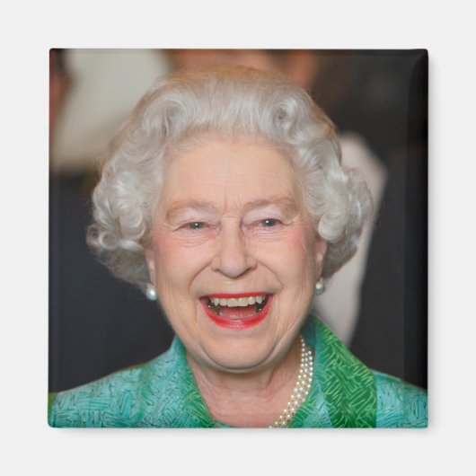 HM Queen Elizabeth II Magnet (Vorne)