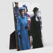 HM Queen Elizabeth II-Margaret Thatcher Fotoplatte (Seite)