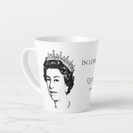 HM Queen Elizabeth II Milchtasse (Linke Ecke)