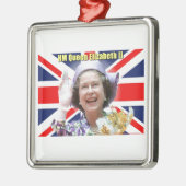 HM Queen Elizabeth II Ornament Aus Metall (Links)