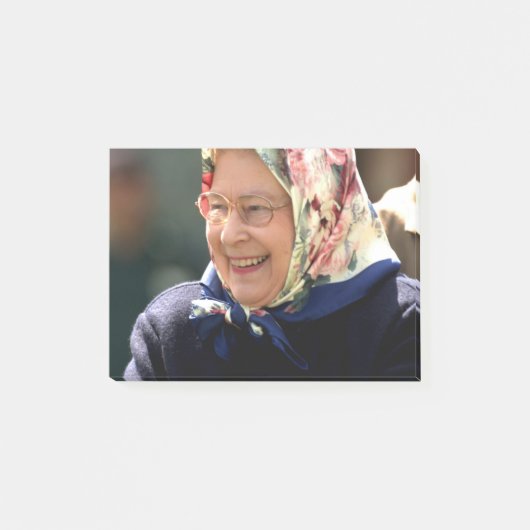 HM Queen Elizabeth II Post-it Klebezettel (Vorderseite)