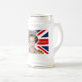 HM Queen Elizabeth II - Pro Foto Bierglas (VorderseiteRechts)
