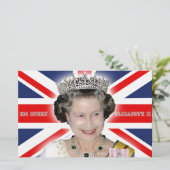 HM Queen Elizabeth II - Pro Foto Briefpapier (Stehend Vorderseite)