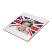 HM Queen Elizabeth II - Pro Foto Fliese (Seite)