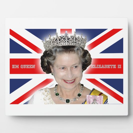 HM Queen Elizabeth II - Pro Foto Fotoplatte (Vorderseite)