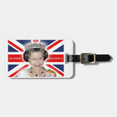 HM Queen Elizabeth II - Pro Foto Gepäckanhänger (Vorderseite horizontal)