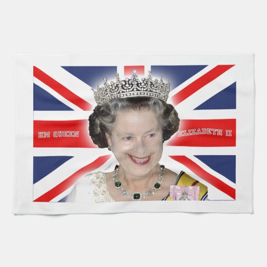 HM Queen Elizabeth II - Pro Foto Handtuch (Horizontal)
