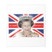 HM Queen Elizabeth II - Pro Foto Notizblock (Vorderseite)
