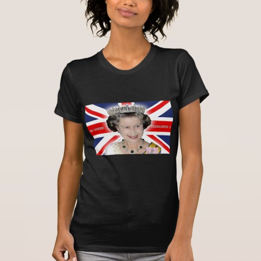 HM Queen Elizabeth II - Pro Foto T-Shirt (Vorderseite)
