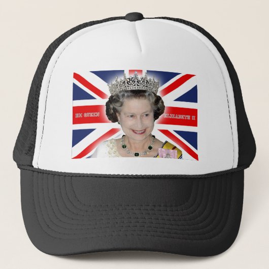 HM Queen Elizabeth II - Pro Foto Truckerkappe (Vorderseite)