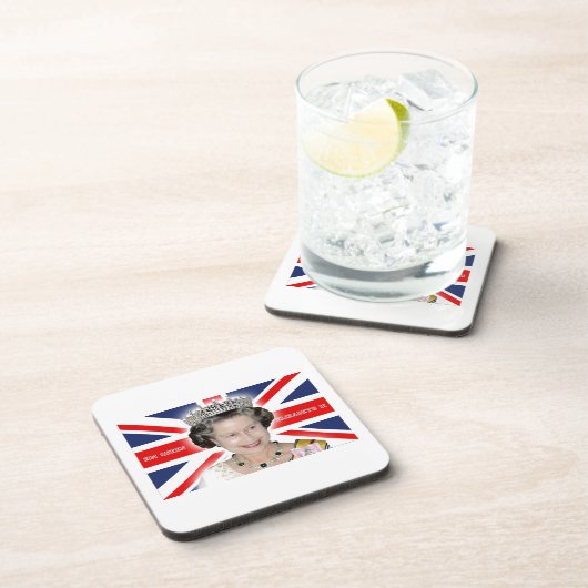 HM Queen Elizabeth II - Pro Foto Untersetzer (Rechte Seite)