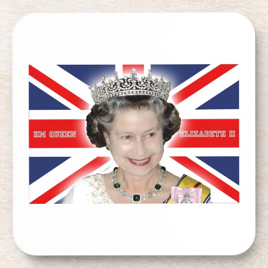 HM Queen Elizabeth II - Pro Foto Untersetzer (Vorderseite)