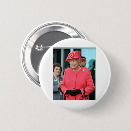 HM Queen Elizabeth II Warrington 2012 Beruflich Button (Vorne & Hinten)