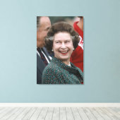 HM Queen Elizabeth II Windsor 1986 Leinwanddruck (Insitu (Holzboden))
