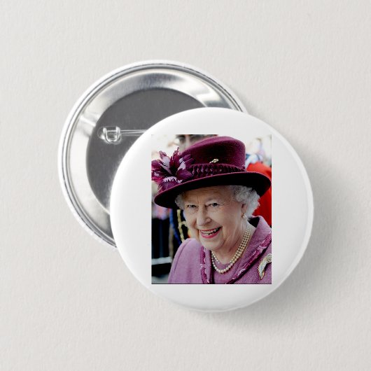 HM Queen Elizabeth II Windsor 2012 Beruflich Ph Button (Vorne & Hinten)
