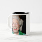 HM Queen Elizabeth II Zweifarbige Tasse (Vorderseite Links)
