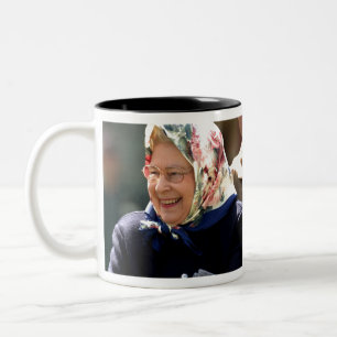 HM Queen Elizabeth II. Zweifarbige Tasse