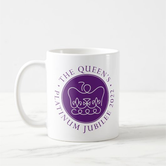 HM Queen Lila Platinum Jubilee Kaffeetasse (Links)