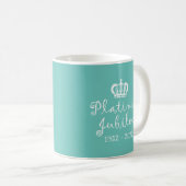 HM Queen Platinum Jubilee Coffee Tasse (VorderseiteRechts)