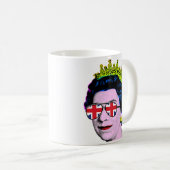 HM Queen Pop Art Modern Platinum Jubilee Kaffeetasse (VorderseiteRechts)