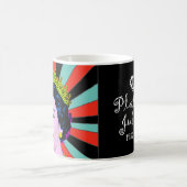 HM Queen Pop Art Modern Platinum Jubilee Kaffeetasse (Mittel)