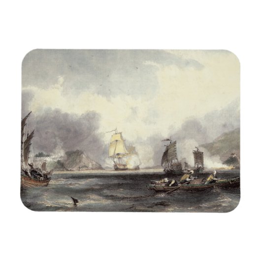 HM Ships Imogene und Andromache durch den Batter Magnet (Horizontal)