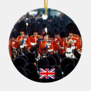 HM The Queen Elizabeth II Prinz Philip London Keramik Ornament