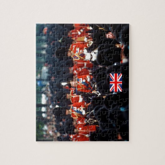HM The Queen Elizabeth II Prinz Philip London Puzzle (Vertikal)