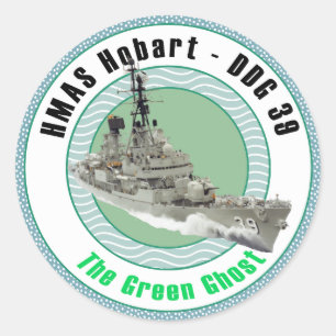 HMAS Hobart DDG 39 Runder Aufkleber