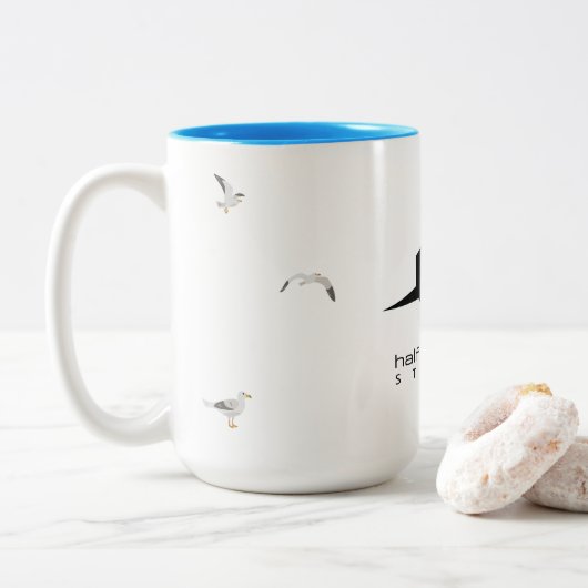 HMB-Tasse für Mitarbeiter - Special Edition Ocean Zweifarbige Tasse (Mit Donut)