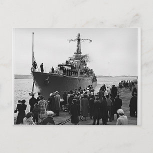 HMCS Nootka verlassend Halifax für Korea Postkarte