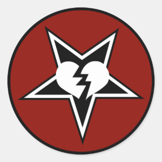 HMG-Aufkleber (6, rot) Runder Aufkleber