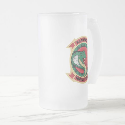 HMLA-367 "Scarface " Mattglas Bierglas (VorderseiteRechts)