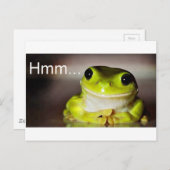 Hmm Frog Postkarte (Vorne/Hinten)