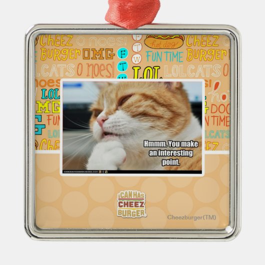 Hmmm. Ornament Aus Metall (Vorne)