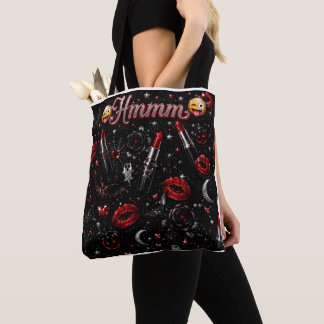 Hmmm Red Lipstick Gothic Glam Halloween Leggings Tasche