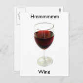 Hmmm Wine Postkarte (Vorne/Hinten)