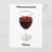 Hmmm Wine Postkarte (Vorderseite)