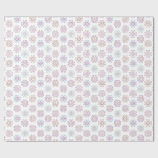 Hmong Inspiriert Farbdesign (SM) Geschenkpapier (Flach)