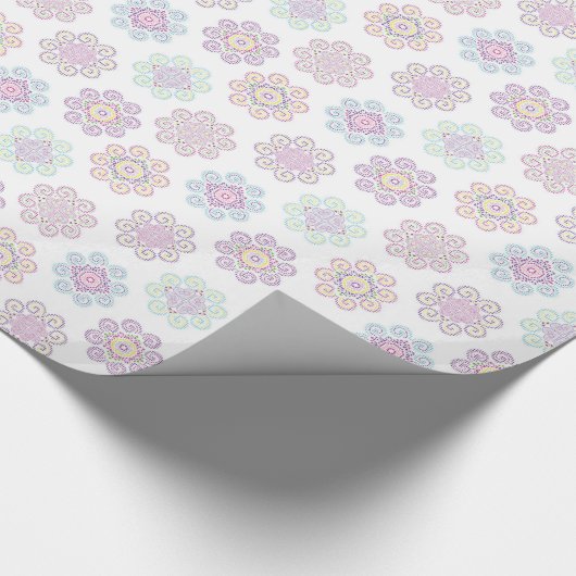 Hmong-Inspirierte Farbe (Med) Geschenkpapier (Ecke)