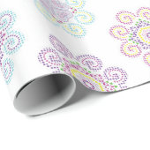 Hmong-Inspirierte helle Farbe (X-groß) Geschenkpapier (Rolleneckpunkt)