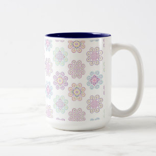 Hmong Inspiriertes Musterdesign Zweifarbige Tasse
