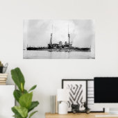 HMS Agamemnon Poster (Heimbüro)