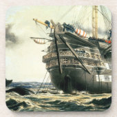 HMS Agamemnon, welches das ursprüngliche Untersetzer (Vorderseite)