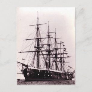 HMS Agincourt 1865 Postkarte